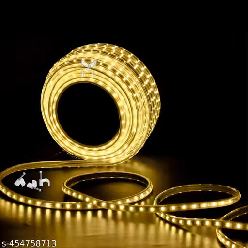 3 Meter LED Strip Lights (Warm White) – Waterproof Flexible Rope Light | Energy Saving LED for Room, False Ceiling, Diwali & Home Decoration