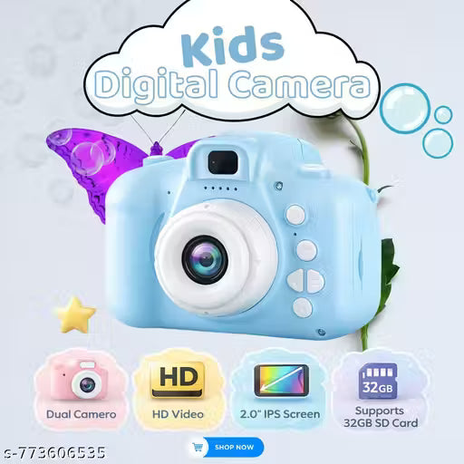Kids Digital Camera 20MP 1080P – Fun HD Video Camera for Boys & Girls (Age 4–12) | Multicolor Toy Camera for Birthday & Christmas Gifts