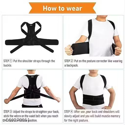 Posture Corrector Belt for Men & Women – Adjustable Back & Shoulder Support Brace for Pain Relief, Spine Alignment & Daily Use