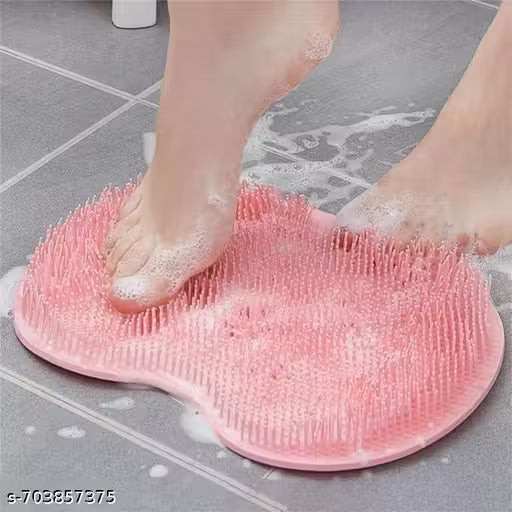 Silicone Foot Scrubber Mat for Shower – Deep Cleaning, Massage & Dead Skin Removal | Anti-Slip Foot Cleaner with Suction Cups