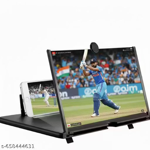 Mobile Screen Magnifier 3D HD - Foldable Phone Screen Enlarger Stand | Eye Protection Videoo Viewing Holder for Android & iPhone