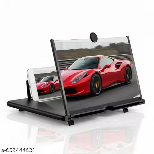 Mobile Screen Magnifier 3D HD - Foldable Phone Screen Enlarger Stand | Eye Protection Videoo Viewing Holder for Android & iPhone
