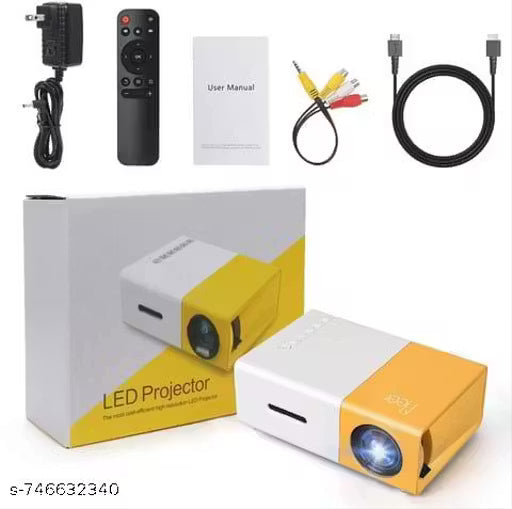 Mini Portable Projector – HD LED Pocket Projector for Home Theater, Movies & Gaming | Compact Multimedia Projector for Mobile & Laptop