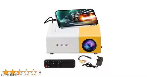 Mini Portable Projector – HD LED Pocket Projector for Home Theater, Movies & Gaming | Compact Multimedia Projector for Mobile & Laptop