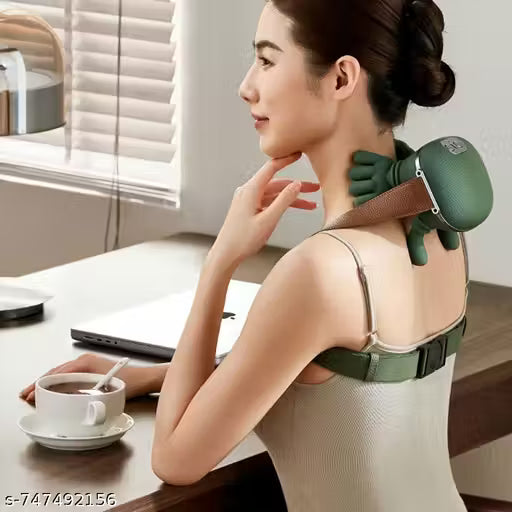 360° Neck & Shoulder Massager – Deep Tissue Shiatsu Massage Pillow with Heat | Pain Relief for Neck, Back & Shoulders | Portable Electric Relaxation Device