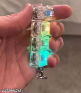 Mechanical Keyboard Switch Fidget Keychain with LED Glow – Clicky Stress Relief Desk Toy & Portable EDC Keyring